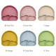 Силіконова секційна тарілка Twins Rainbow Olive