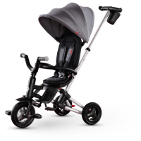 Велосипед складаний триколісний дитячий Qplay Nova EVA Grey