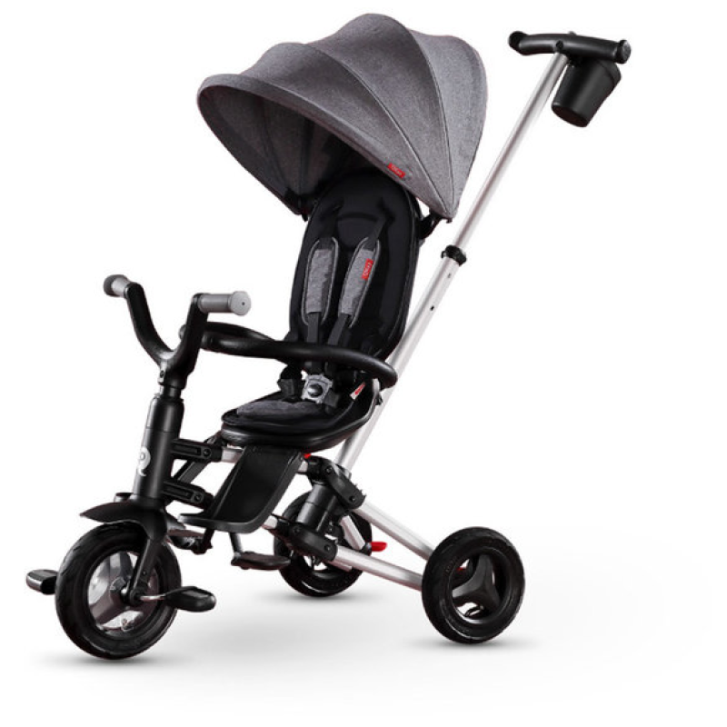 Велосипед складаний триколісний дитячий Qplay Nova EVA Grey