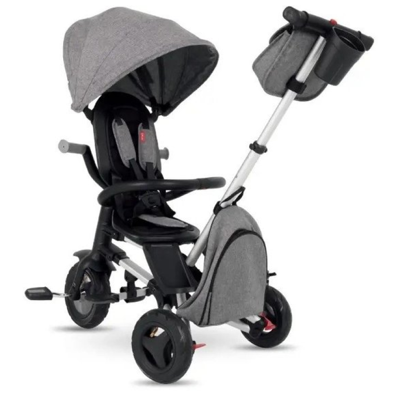 Велосипед складаний триколісний дитячий Qplay Nova EVA Grey