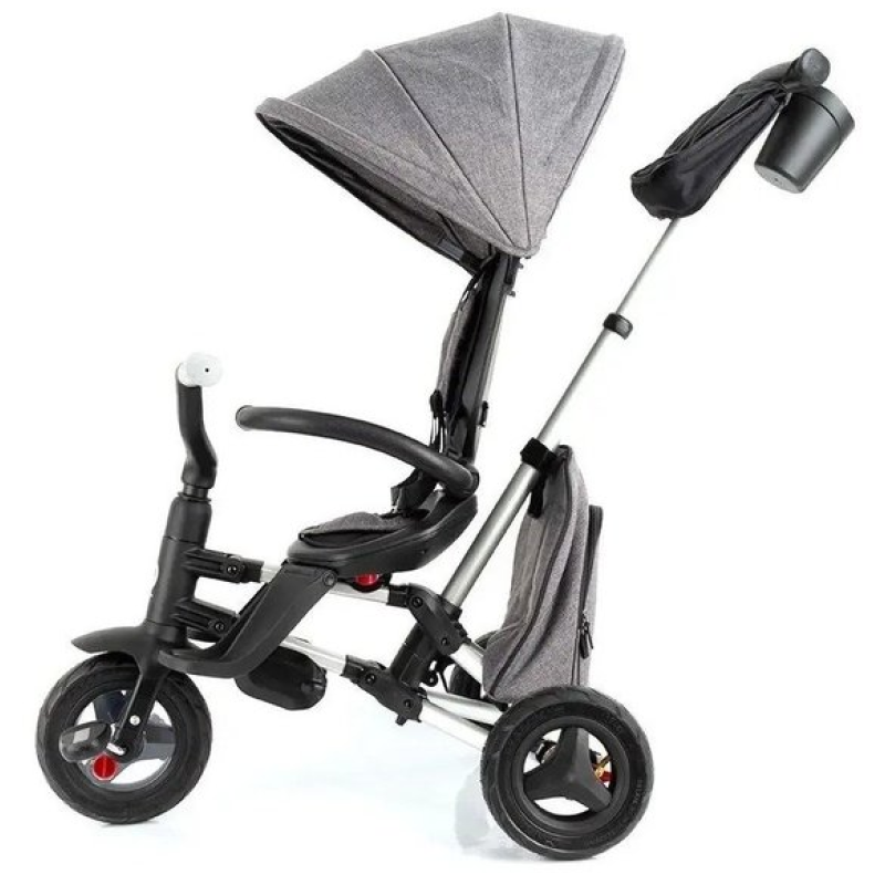 Велосипед складаний триколісний дитячий Qplay Nova EVA Grey