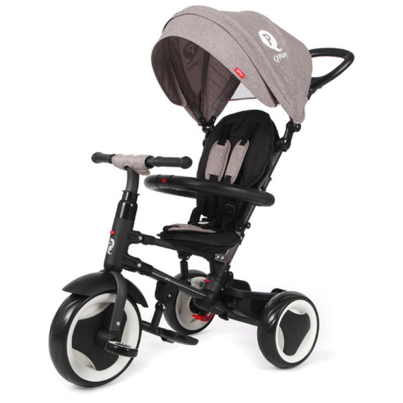 Велосипед складаний триколісний дитячий Qplay RITO EVA Grey