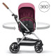 Коляска Cybex Eezy S Twist+ 2 SLV B Magnolia Pink purple (з бампером)