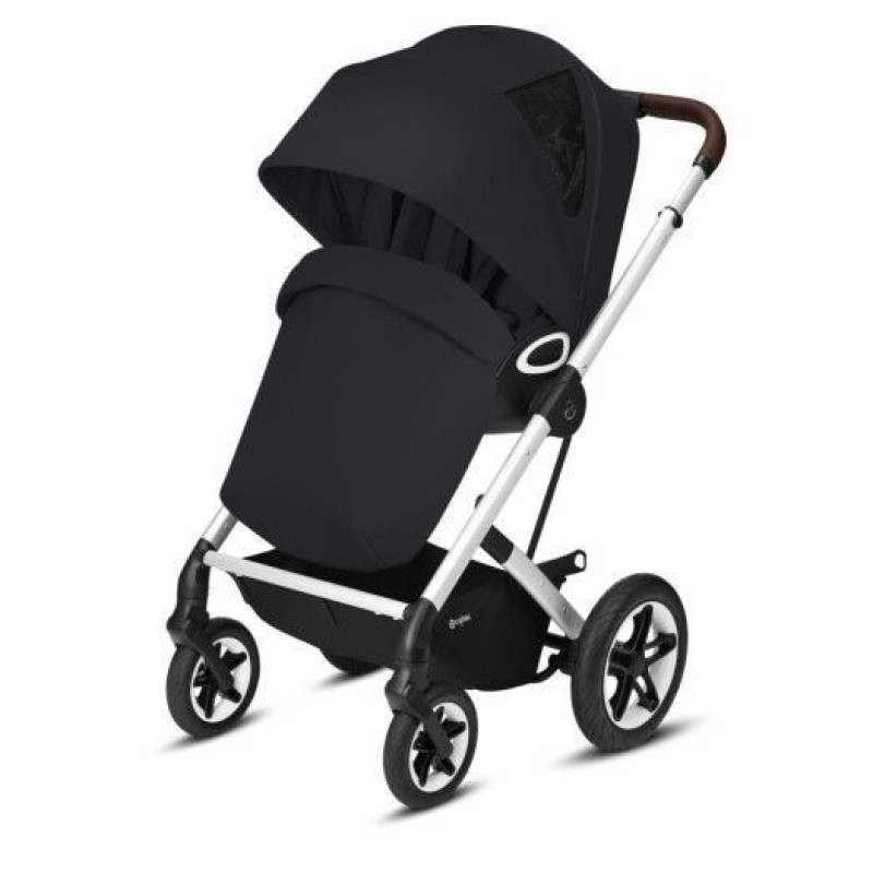 Коляска Cybex Talos S Lux SLV Deep Black black (з бампером)