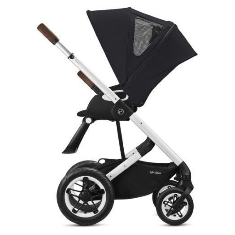 Коляска Cybex Talos S Lux SLV Deep Black black (з бампером)
