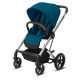 Коляска Cybex Talos S River Blue turquoise (з бампером)