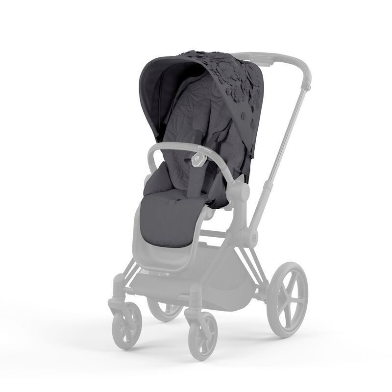Чохол тканинний для прогулянкового блоку Cybex Priam Simply Flowers Grey