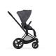Чохол тканинний для прогулянкового блоку Cybex Priam Simply Flowers Grey