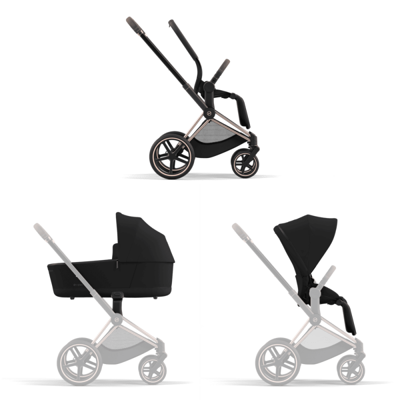 Шассі Cybex Priam & каркас LS RBA Rosegold