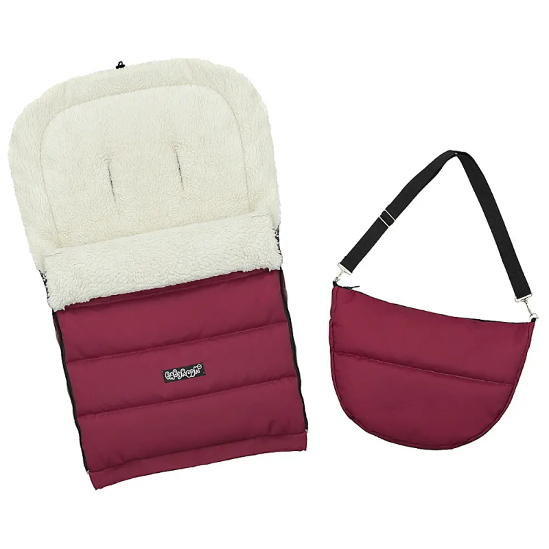 Зимовий конверт Babyroom Wool №20 з подовжувачем bordo