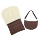 Зимовий конверт Babyroom Wool №20 з подовжувачем chocolate