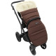 Зимовий конверт Babyroom Wool №20 з подовжувачем chocolate