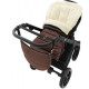 Зимовий конверт Babyroom Wool №20 з подовжувачем chocolate