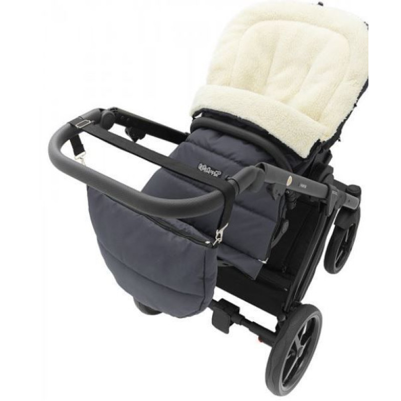 Зимовий конверт Babyroom Wool №20 з подовжувачем graphite