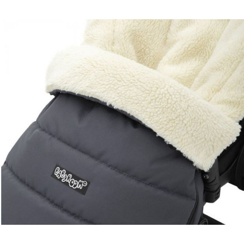 Зимовий конверт Babyroom Wool №20 з подовжувачем graphite