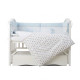 Постільний комплект 6 ел Twins Birds 4021-TB-401, blue/white, білий/блакитний