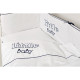 Постільний комплект 6 ел Twins Little Baby 4042-TLB-09, white/blue, білий/синій