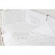 Постільний комплект 6 ел Twins Little Baby 4042-TLB-10, white/grey, білий/сірий