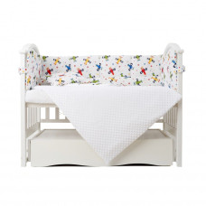 Постільний комплект 6 ел Twins Sky 4060-TS-01, white/boy, білий