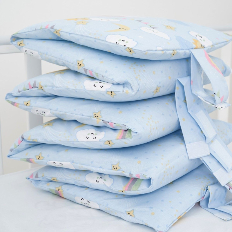 Постільний комплект 6 ел Twins Sky 4060-TS-04, blue, блакитний