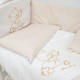 Постільний комплект 7 ел Twins Dolce Loving bear 4075-DLB-02, white/beige, білий/беж