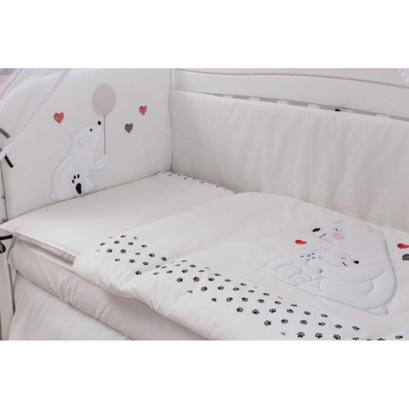 Постільний комплект 7 ел Twins Evo Полярні ведмеді 4073-A-037, white, білий/чорний