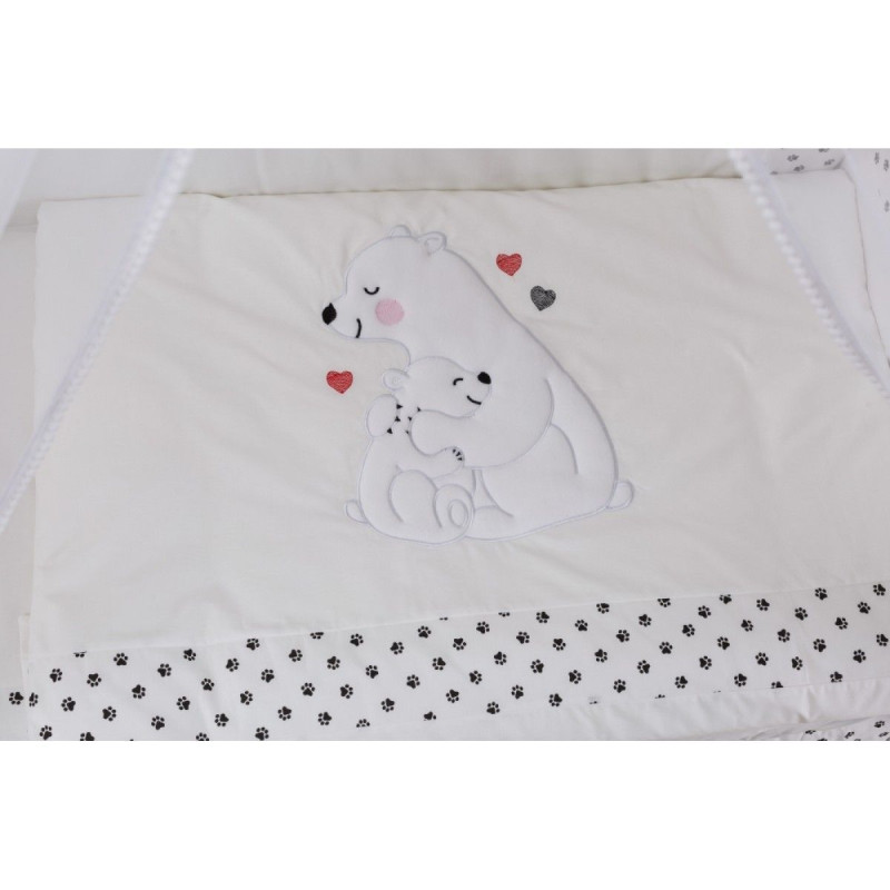 Постільний комплект 7 ел Twins Evo Полярні ведмеді 4073-A-037, white, білий/чорний
