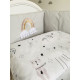 Постільний комплект 7 ел Twins Fluffy Puffy 4076-TFP-10, grey, сірий