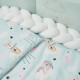 Постільний комплект 7 ел Twins Fluffy Puffy 4076-TFP-14, mint, ментол