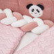 Постільний комплект 7 ел Twins Panda рожевий