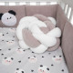 Постільний комплект 7 ел Twins Panda сірий