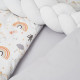 Постільний комплект 7 ел Twins Rainbow 4073-TR-10, grey, сірий