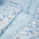 Постільний комплект 7 ел Twins Romantic Spring collection 4027-TRS-04, Butterfly blue, блакитний