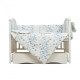 Постільний комплект 7 ел Twins Romantic Spring collection 4027-TRS-401, Butterfly white, блакитний/білий