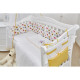 Постільний комплект 8 ел Twins 3D Funny Stars (бампер мембрана) 4079-S-003, yellow, жовтий
