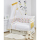 Постільний комплект 8 ел Twins 3D Funny Stars (бампер мембрана) 4079-S-003, yellow, жовтий