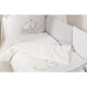 Постільний комплект 8 ел Twins Dolce Rabbits 4062-D-010-019, grey, білий/сірий