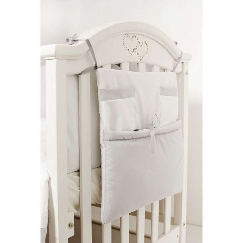 Постільний комплект 8 ел Twins Dolce Rabbits 4062-D-010-019, grey, білий/сірий