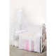 Постільний комплект 8 ел Twins Dolce Друзі зайчики 4060-D-002, pink, рожевий