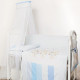 Постільний комплект 8 ел Twins Dolce Друзі зайчики 4060-D-003, blue, голубий