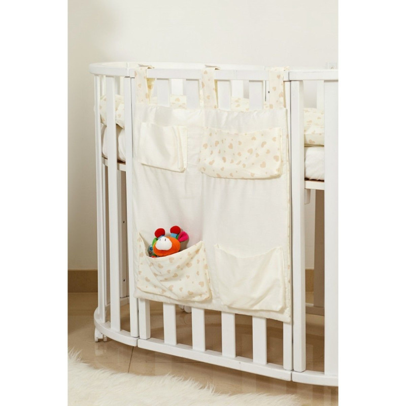 Постільний комплект 8 ел Twins Evo Angel Baby 4074-A-044, ecru, бежевий