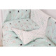 Постільний комплект 8 ел Twins Premium Glamour 4029-TG-14R, Кролики mint, м