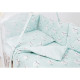 Постільний комплект 8 ел Twins Premium Glamour 4029-TGM-014, Moon mint, м
