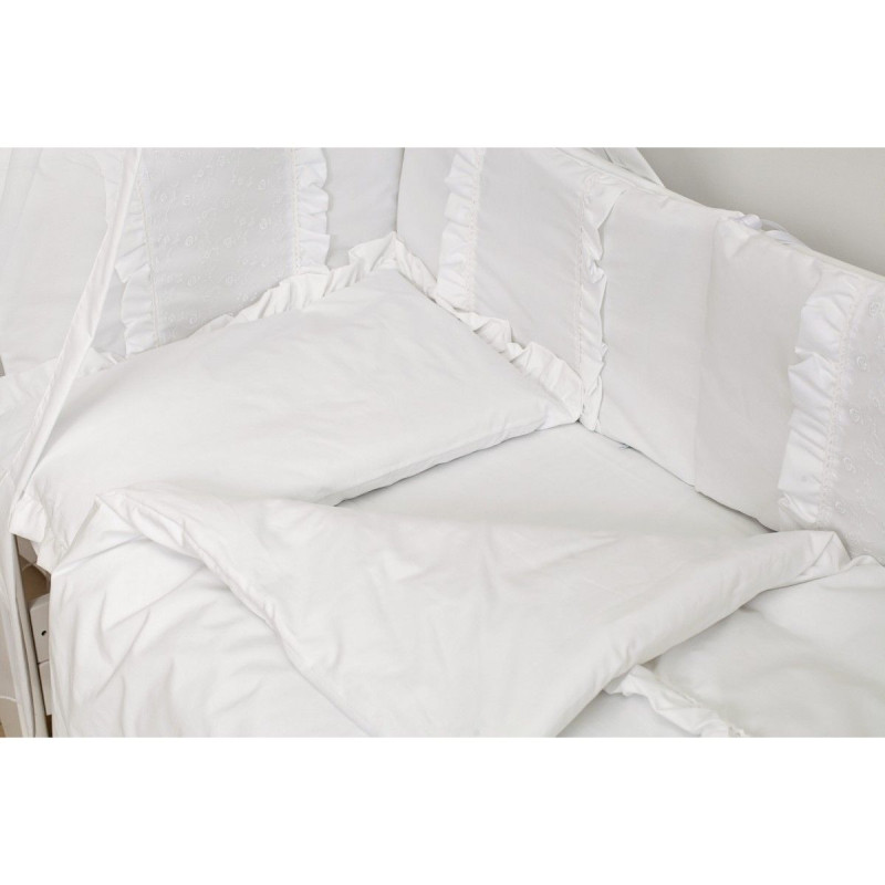 Постільний комплект 8 ел Twins Romantic Spring collection 4024-TR-01, white, білий