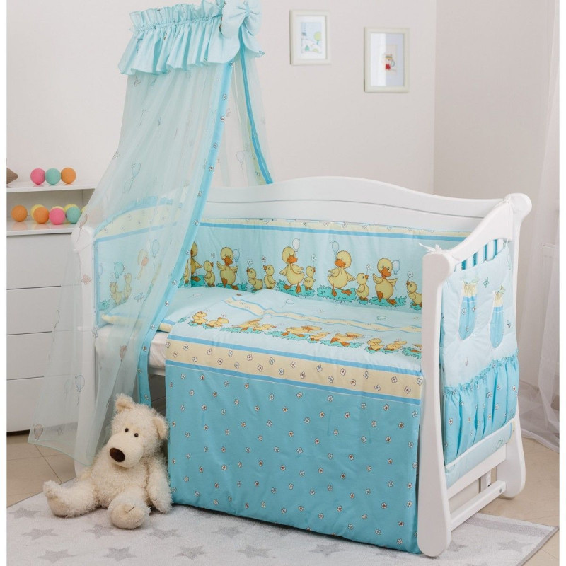 Постільний комплект 8 ел Twins Standard Basic 4050-CB-025, Каченята голубі, блакитний