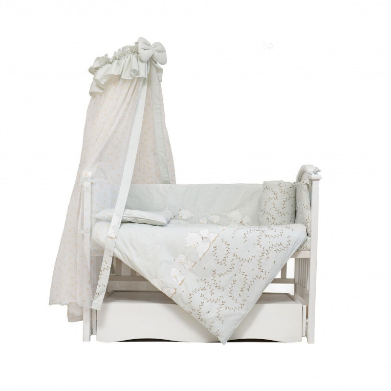 Постільний комплект 8 ел Twins Sweet 4053-SW-015, Umka grey, сірий