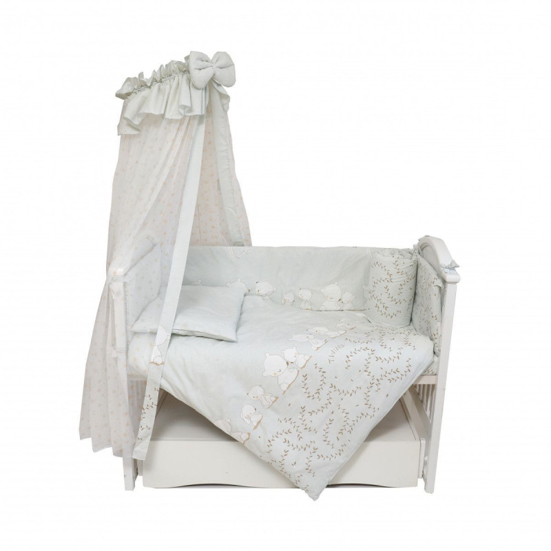 Постільний комплект 8 ел Twins Sweet 4053-SW-015, Umka grey, сірий