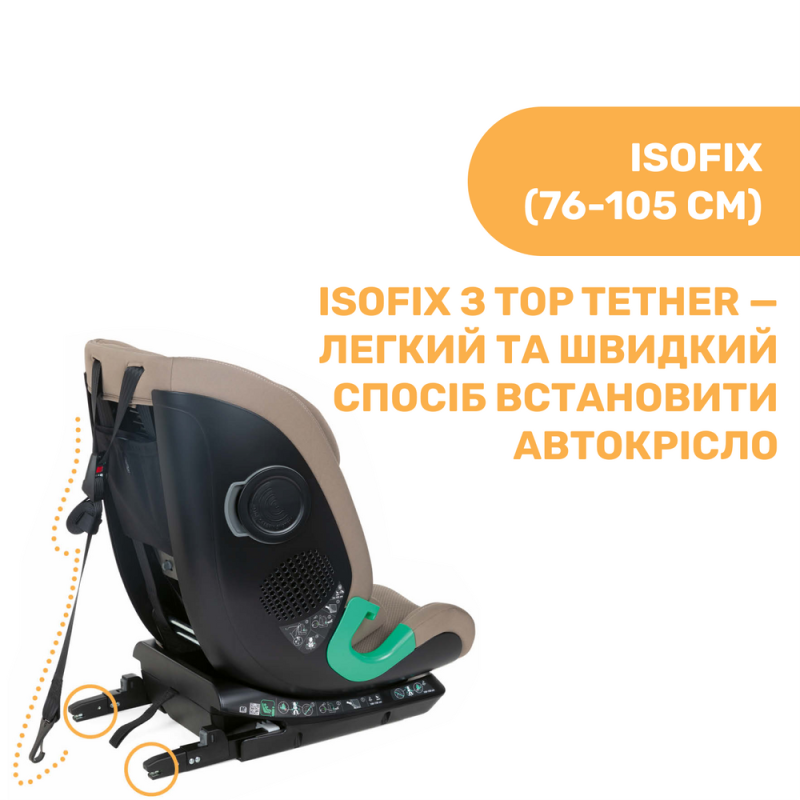Автомобільне сидіння Chicco My Seat i-Size, гр. 1/2/3, кол.25