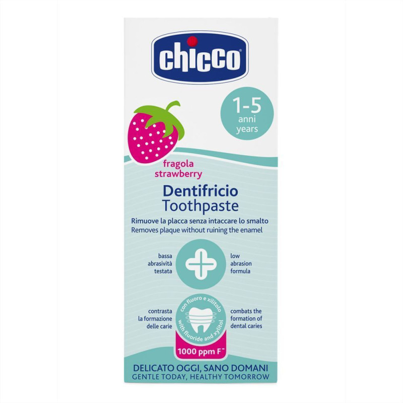 Зубна паста Chicco Полуниця (з фтором), 50 мл