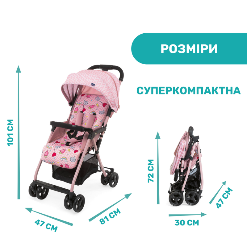 Коляска Chicco Ohlala 3 Stroller, кол.20